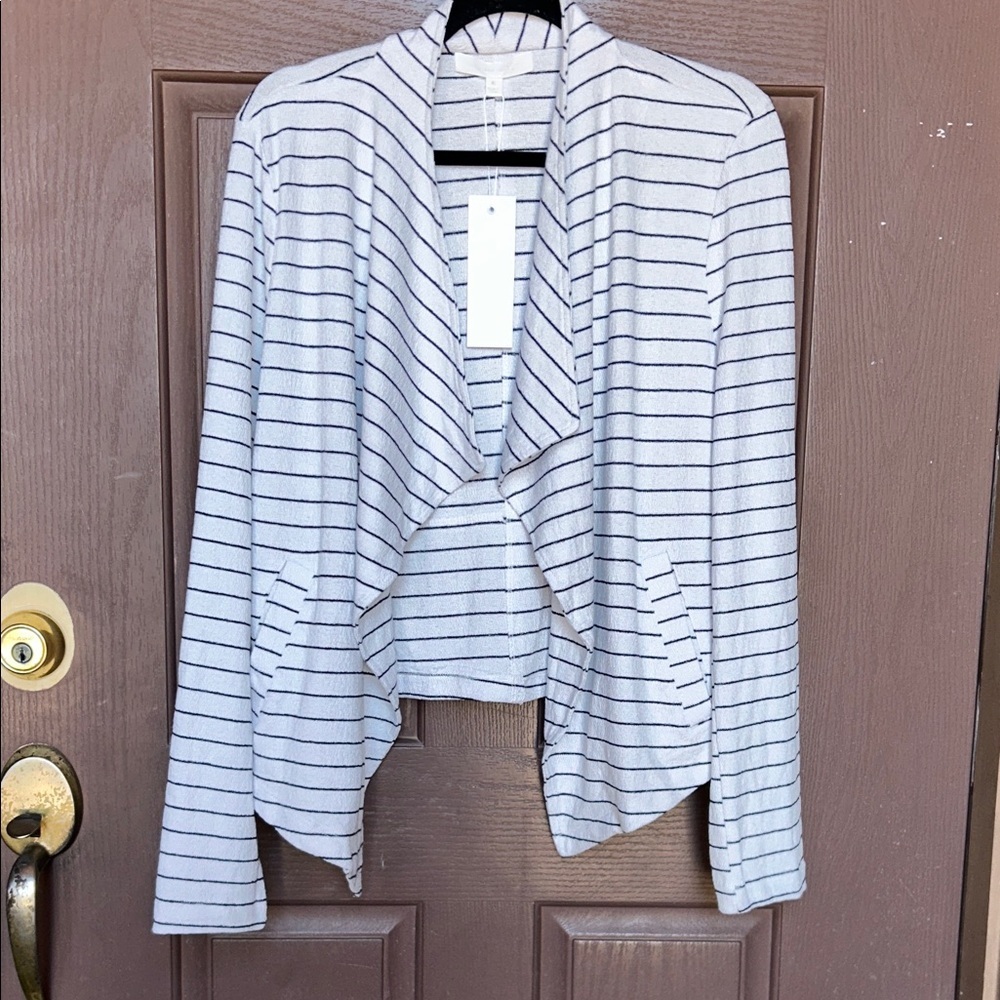 Adyson Parker Gray Striped Cardigan